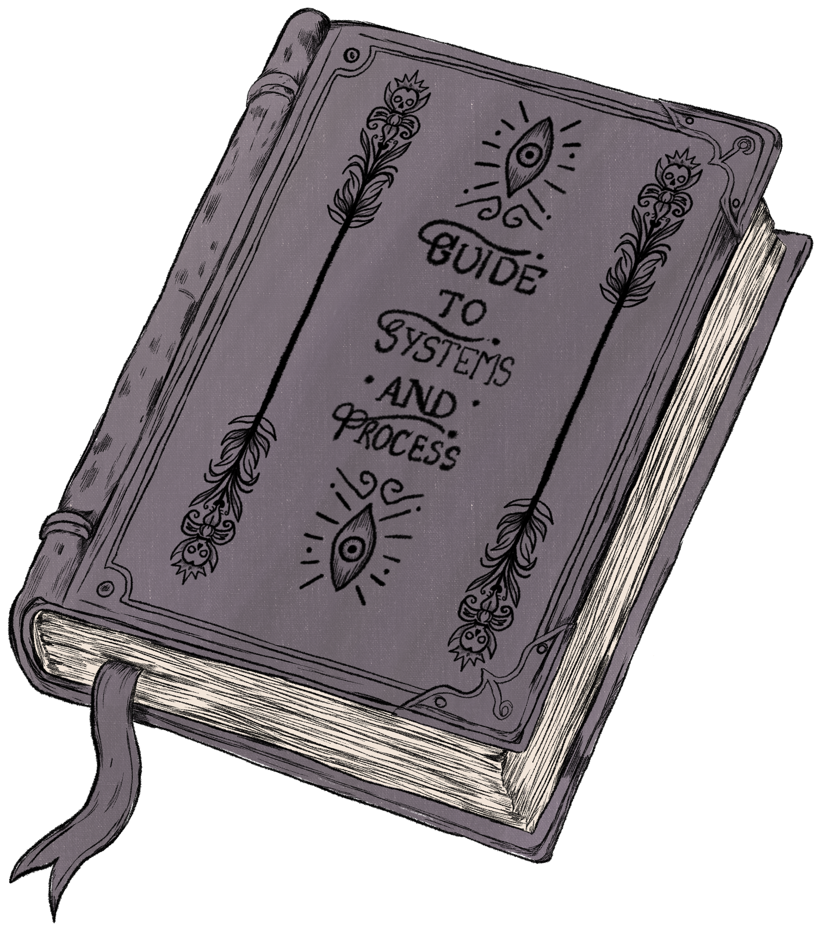 Illustrated book cover for Guide to Systems and Processes.