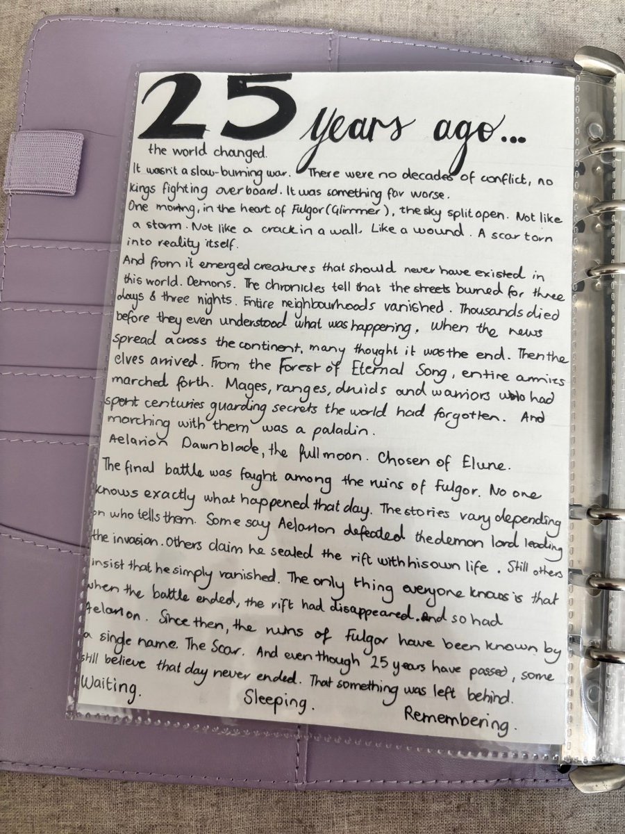 Dungeons and Dragons journal, photo 2